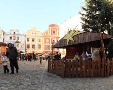 Vánoce - Český Krumlov - jesličky - Ježíšek